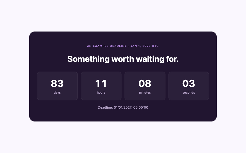 Add a Countdown Timer to WordPress Without a Plugin preview